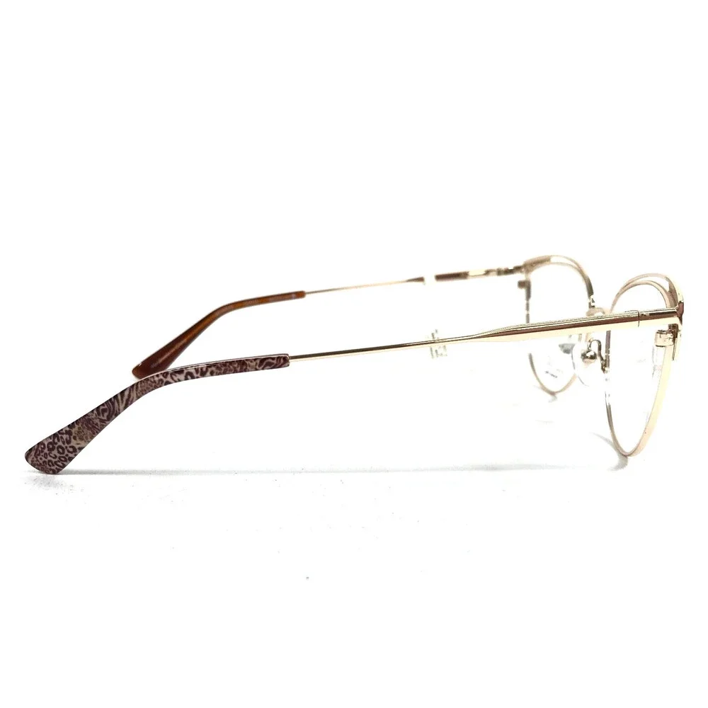 Rachel Roy Eyeglasses Frames ACHIEVE GOLD Rose Pink Cat Eye Full Rim 55-16-140